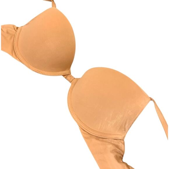 Victoria’s Secret Padded Plunge Bra in Nude Size 32B - Picture 2 of 13